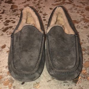 Men’s Grey Suede Ugg Slippers